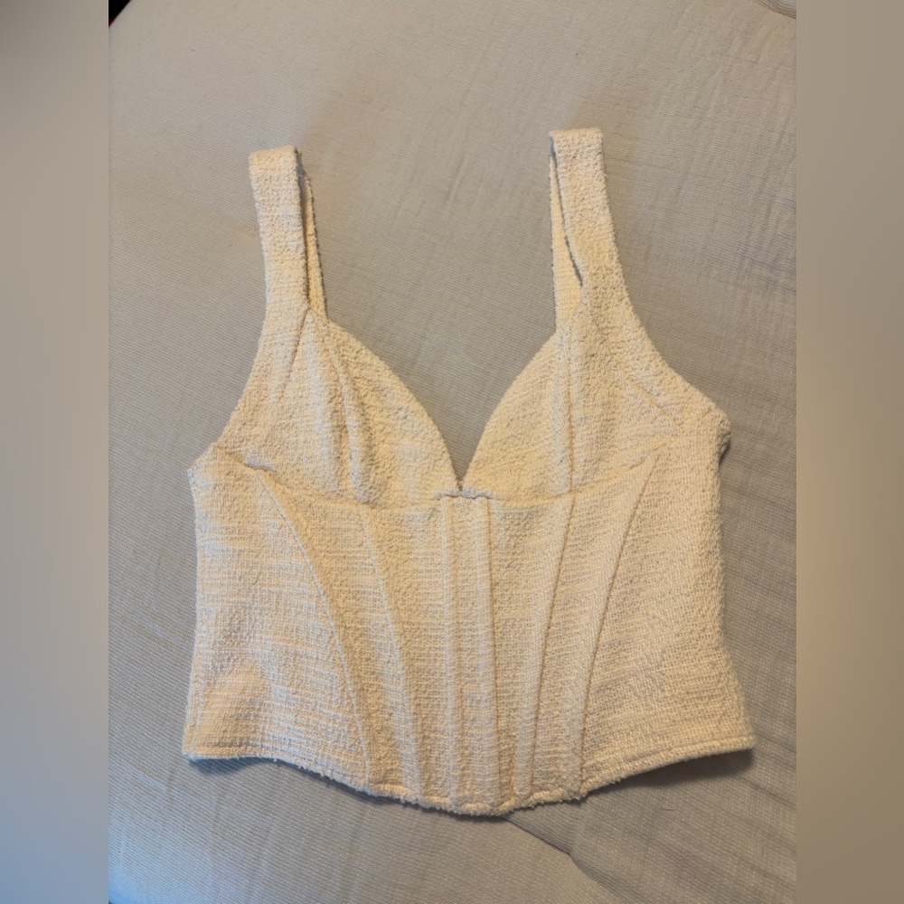 Zara textured corset top small